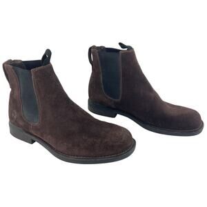 Timberland Brown Suede Chelsea Boots Men's Size 11.5 Preowned